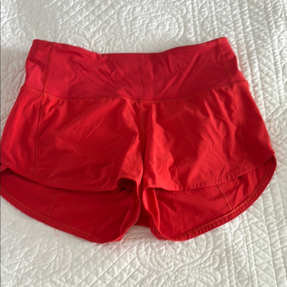 Lululemon Women's Red Athletic Shorts